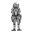 TD-02 "Teddy" A robot designed to resemble a leatherb- a dnaghab to deliver weapons to Asuan. Equipped with a SMG, S-napalm soaker and several other fun weapons. Excellent at flipping tables. Active.