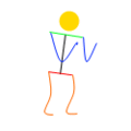 Standing. Every character needs one. Could be three frames of the character moving slightly up and down, could be twenty of the wind blowing the character's clothes, could be a generic fisticuffs motion.